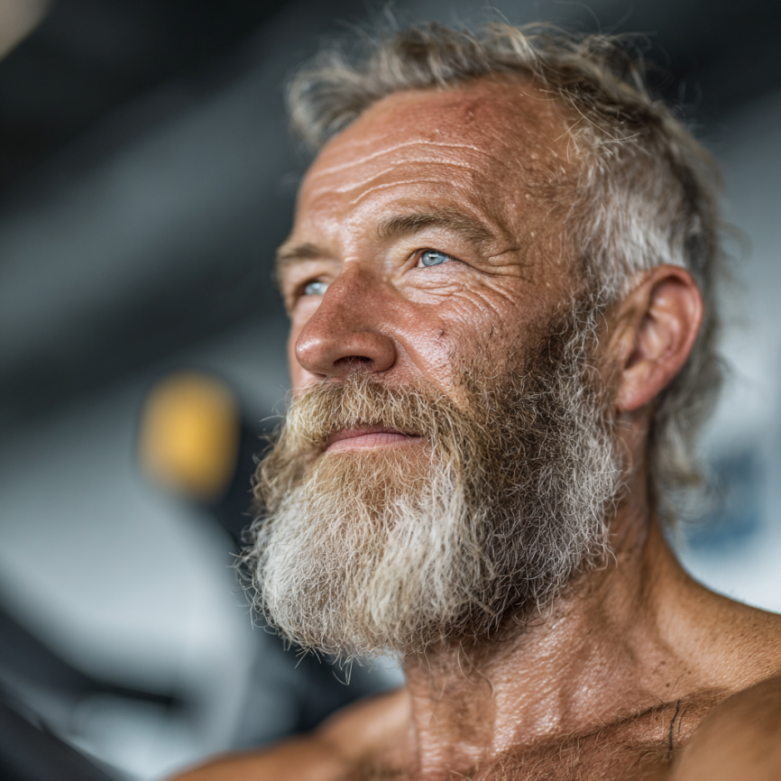 Активні літні люди займаються фітнесом