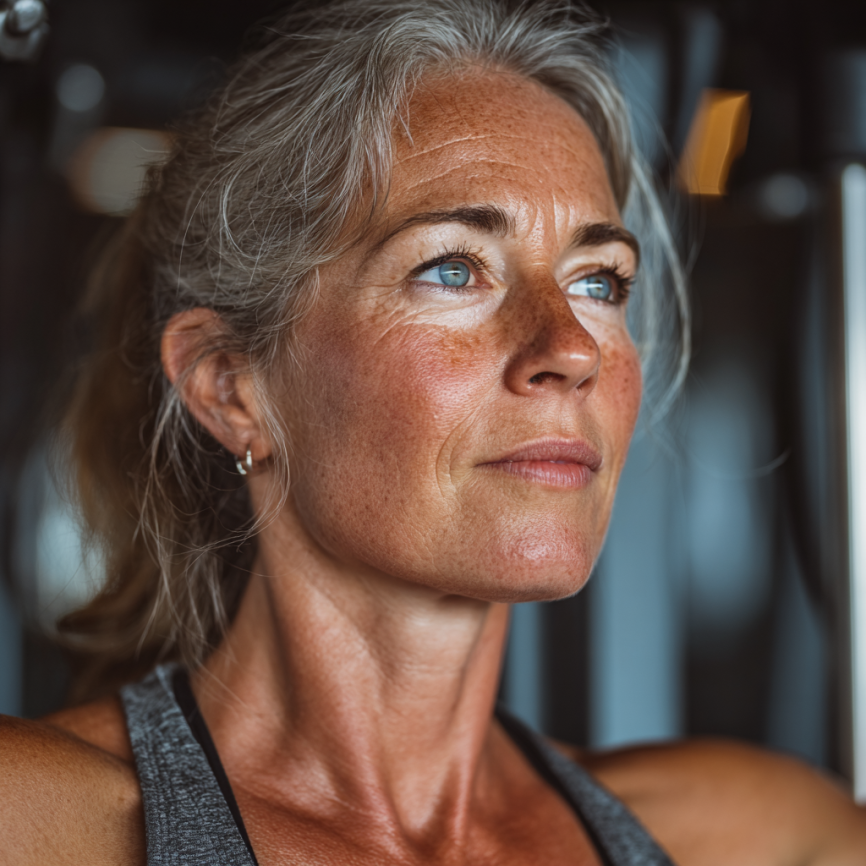 Група активних літніх людей після тренування